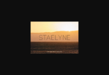 Staelyne Font Poster 1