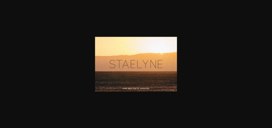 Staelyne Font Poster 1