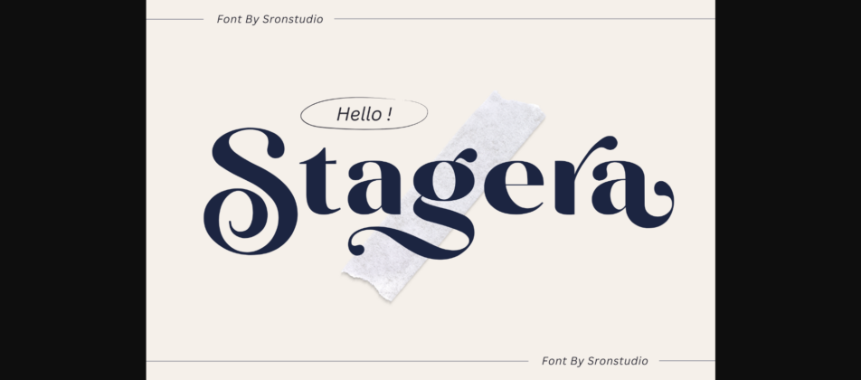 Stagera Font Poster 3