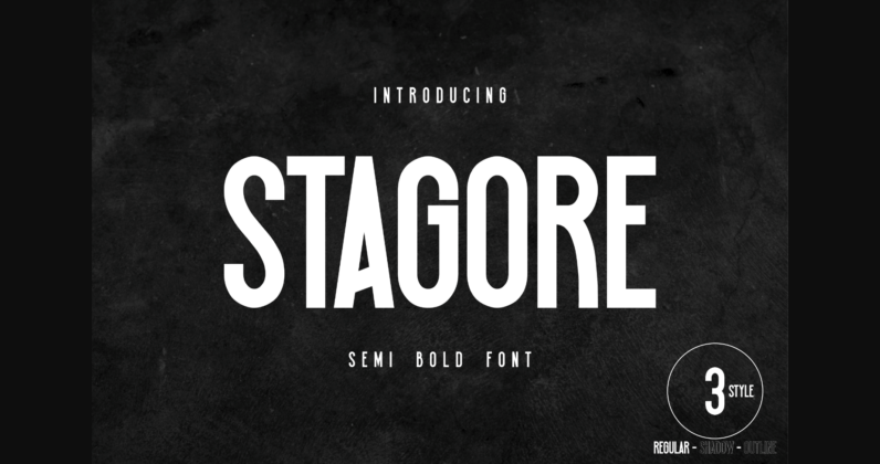 Stagore Font Poster 3