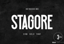 Stagore Font Poster 1