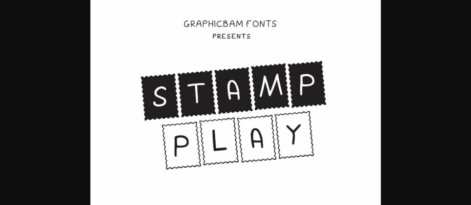 Stamp Play Font Poster 3