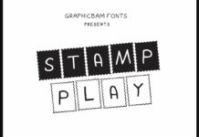 Stamp Play Font Poster 1