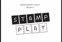 Stamp Play Font Stamp Play Font Poster 1