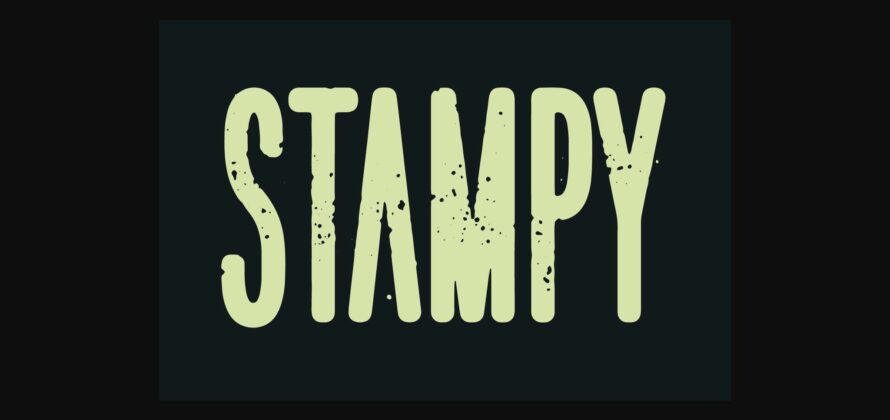 Stampy Font Poster 3