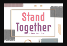 Stand Together Font Poster 1