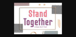 Stand Together Font Poster 1