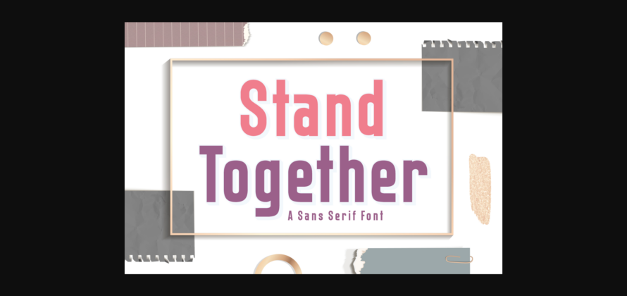 Stand Together Font Poster 1