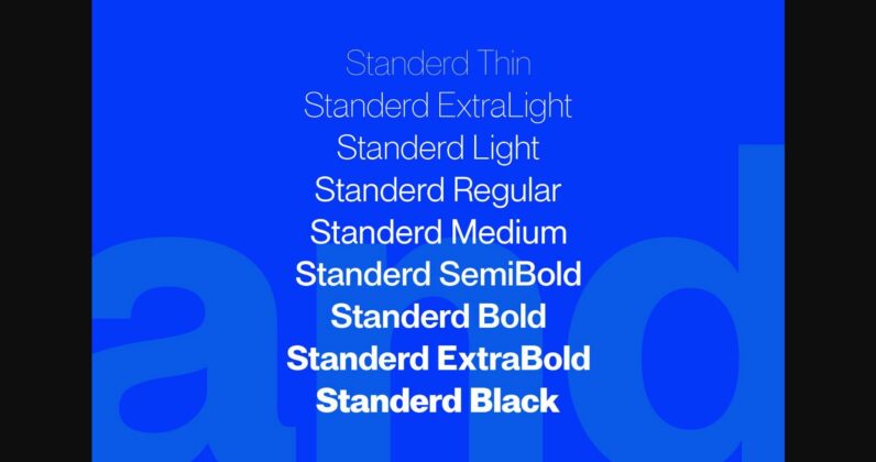 Standerd Font Poster 2