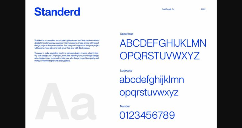 Standerd Font Poster 6