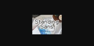 Standing Sans Font Poster 1