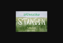 Stangen Font Poster 1