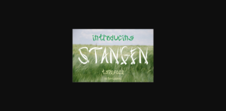 Stangen Font Poster 1