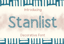 Stanlist Font Poster 1