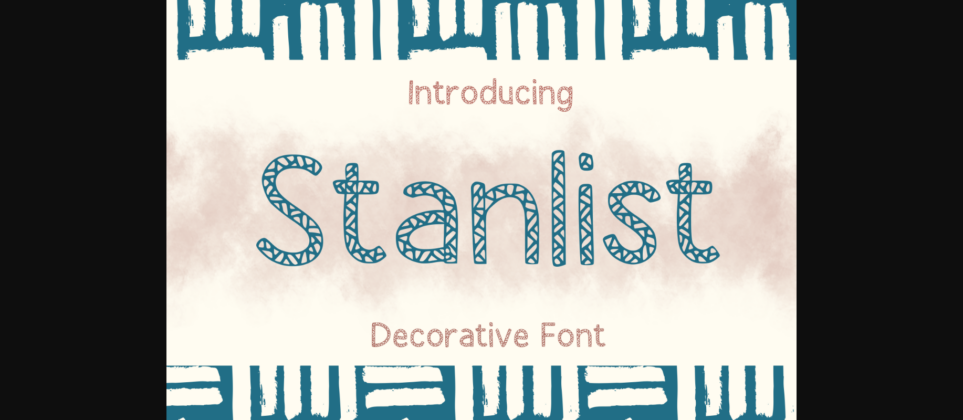 Stanlist Font Poster 1