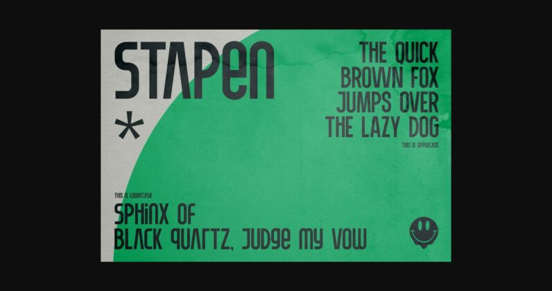 Stapen Font Poster 2