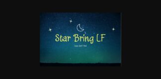 Star Bring Lf Font Poster 1