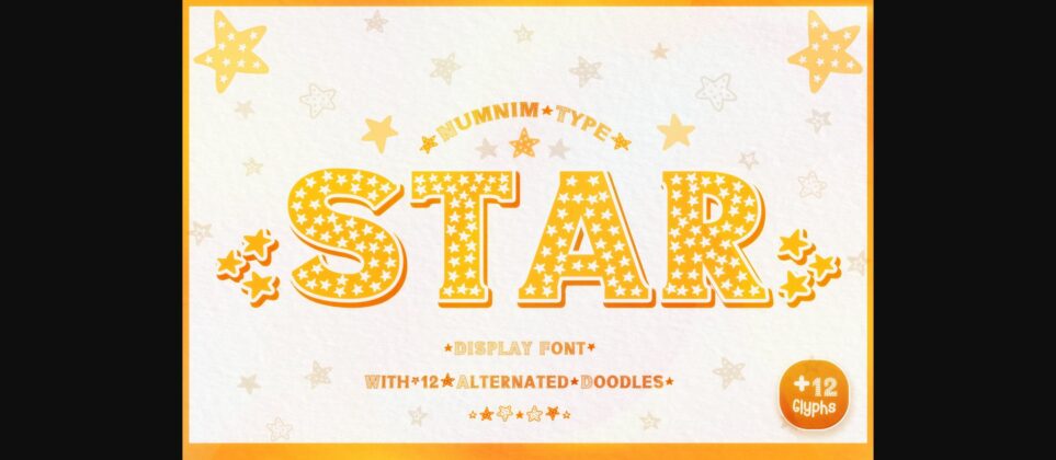 Star Font Poster 3