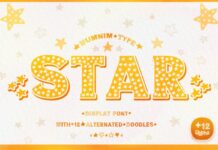 Star Font Poster 1