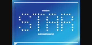 Star Font Poster 1