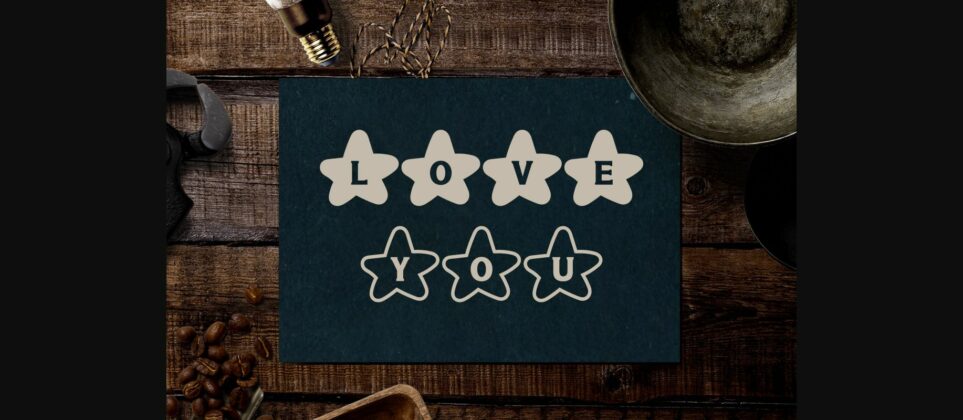 Star Font Poster 9