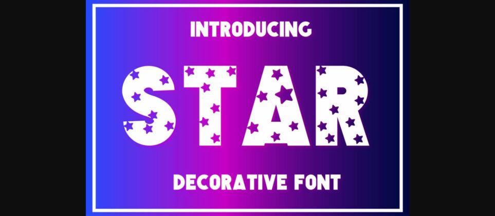 Star Font Poster 1