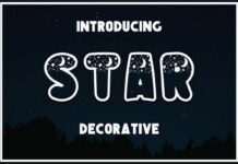 Star Font Poster 1