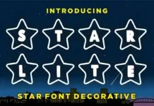 Star Lite Font Star Lite Font Poster 1