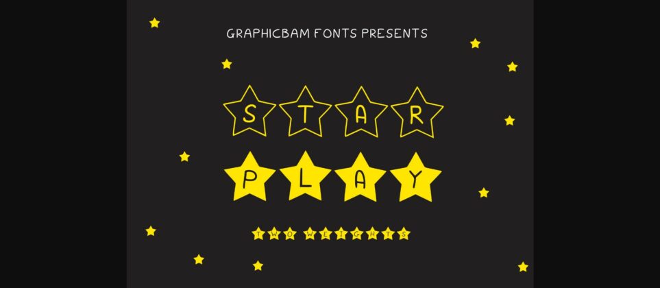 Star Play Font Poster 3