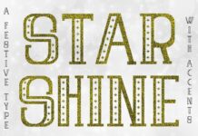 Star Shine Font Poster 1