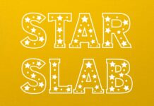 Star Slab Font Poster 1