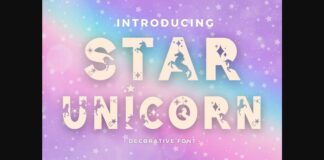Star Unicorn Font Poster 1