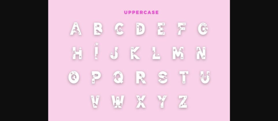 Star Unicorn Font Poster 4