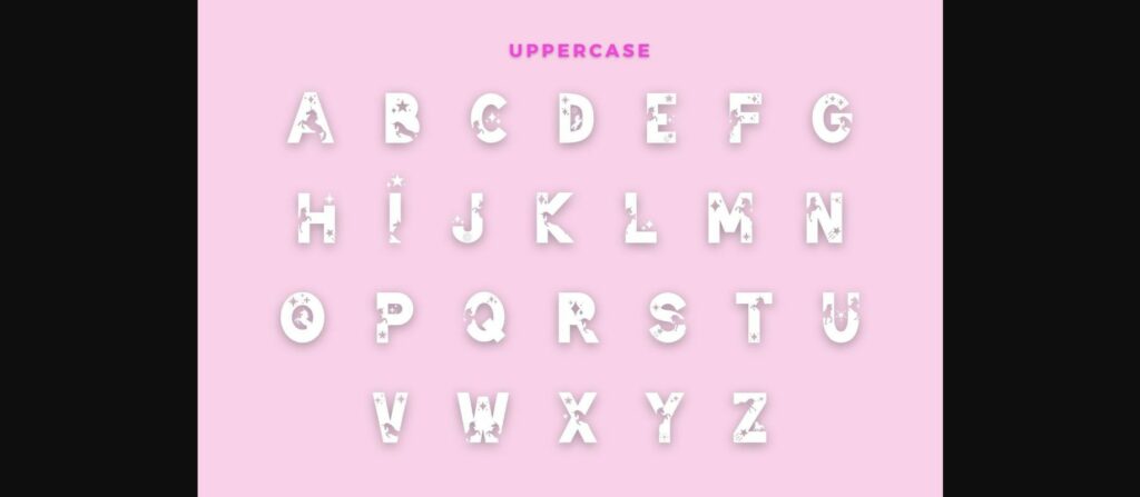 Star Unicorn Font Poster 2