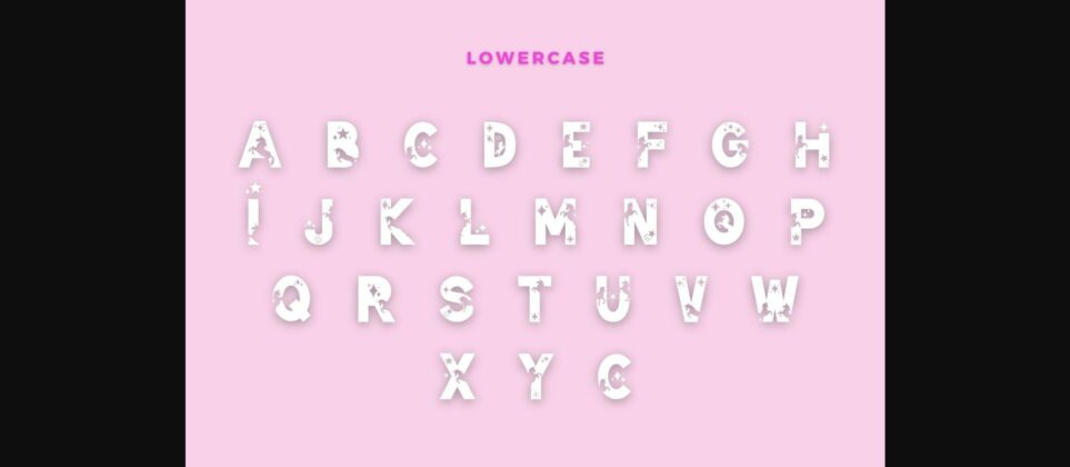 Star Unicorn Font Poster 5