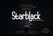 Starblack Font Poster 1
