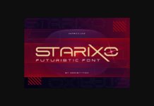 Starixo Font Poster 1