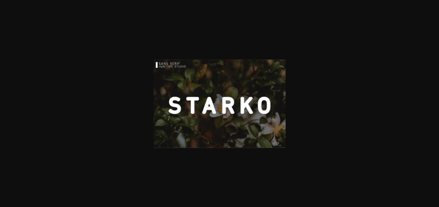 Starko Font Poster 3