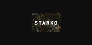 Starko Font Poster 1