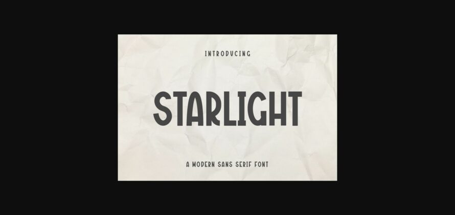Starlight Font Poster 3