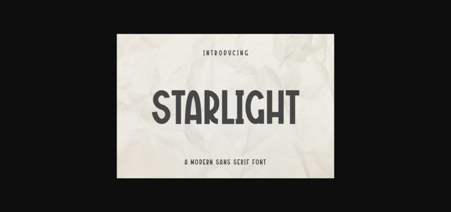 Starlight Font Poster 1