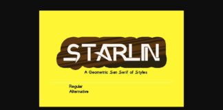 Starlin Font Poster 1