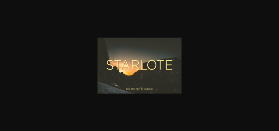 Starlote Font Poster 3