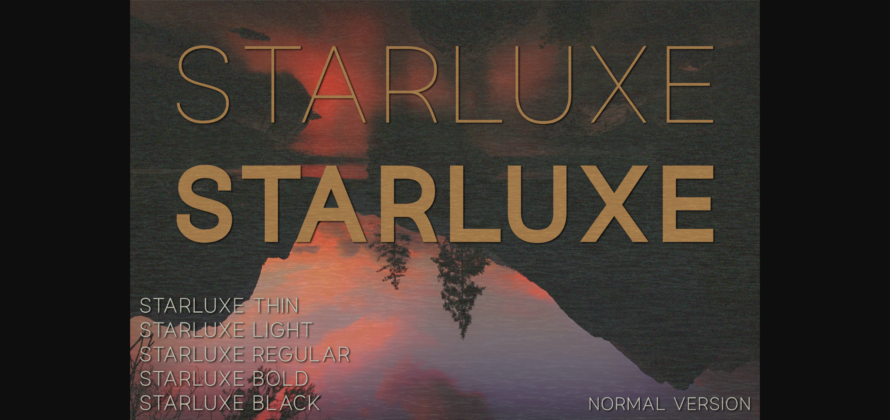 Starluxe Font Poster 3