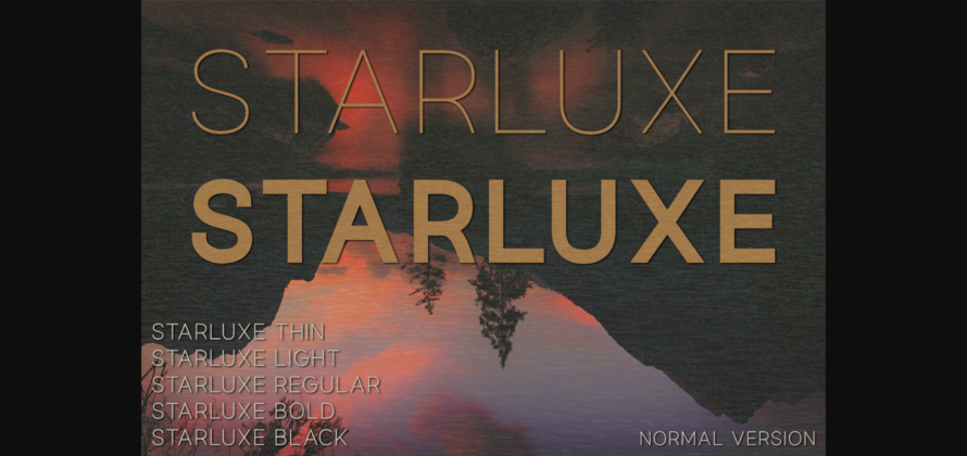 Starluxe Font Poster 1