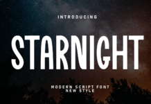 Starnight Font Poster 1