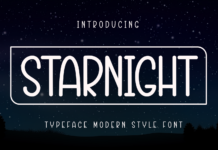 Starnight Font Poster 1