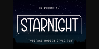 Starnight Font Poster 1