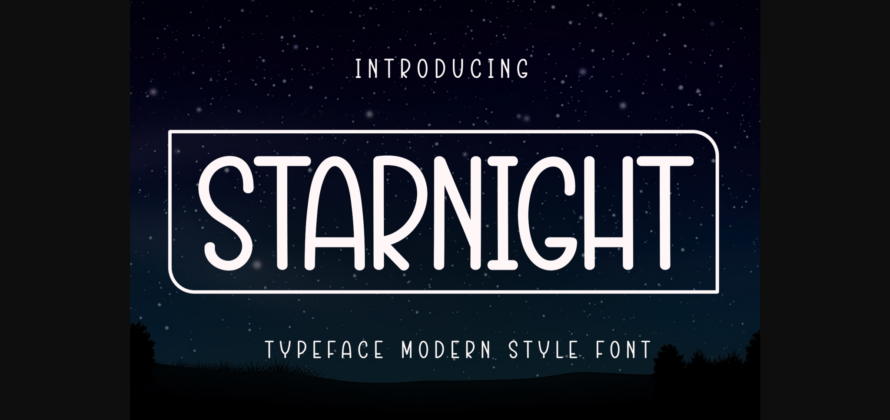 Starnight Font Poster 1