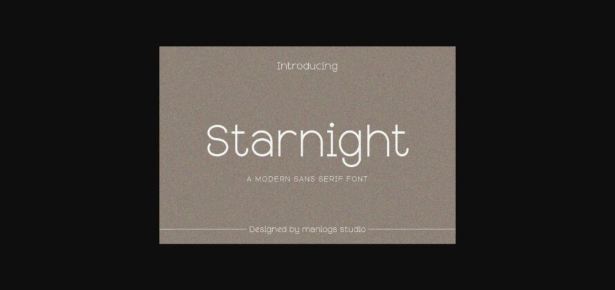 Starnight Font Poster 3